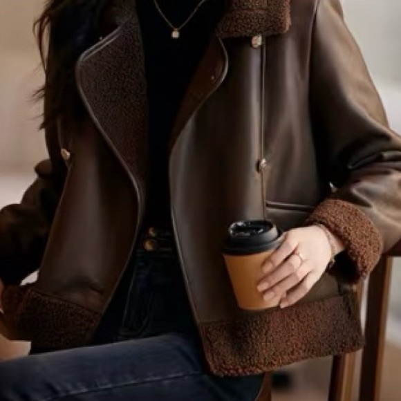 Jackets & Blazers - Winter Faux Leather Jacket